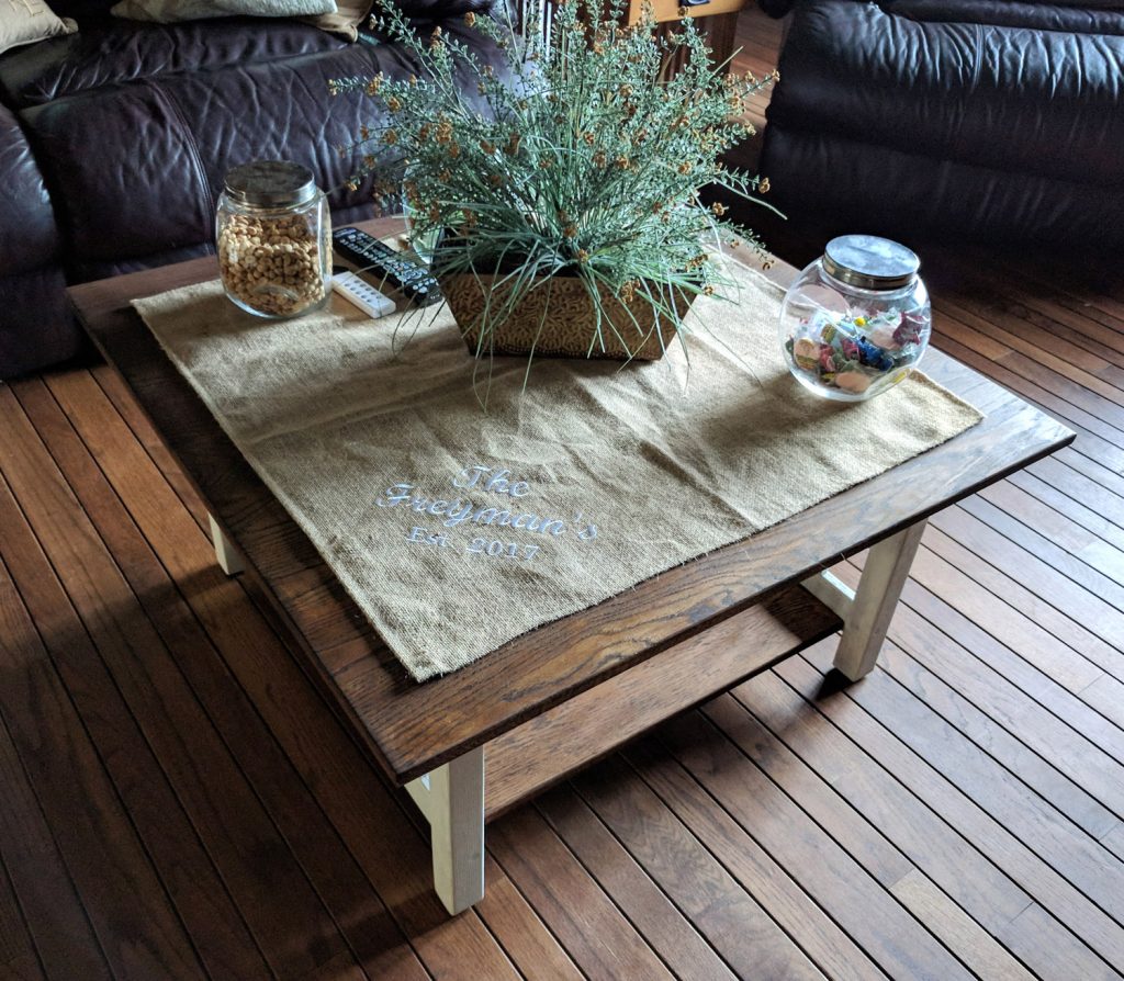 Refinishing our Living Room Tables